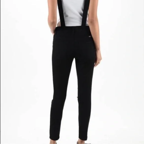 Kancan black distressed overalls size XS NWT - Picture 3 of 11